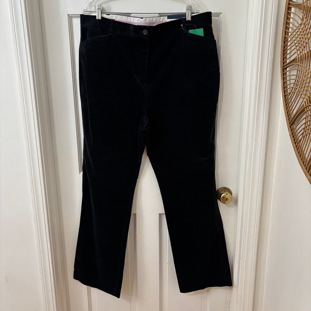 Velvet Stretch Washed Velveteen Trad Bootcut Pants 18 Holiday Party Lands‎ End